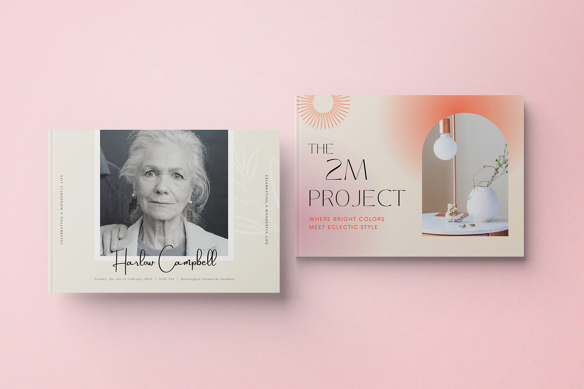 Landscape Book Mockups, a Print Template by 2M GRAPHICS DESIGN (Photo 8 of 14)