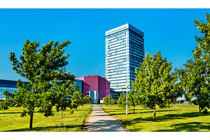 Automotive factory in togliatti stock photo containing vaz and factory, an Architecture Photo by Leonid Andronov