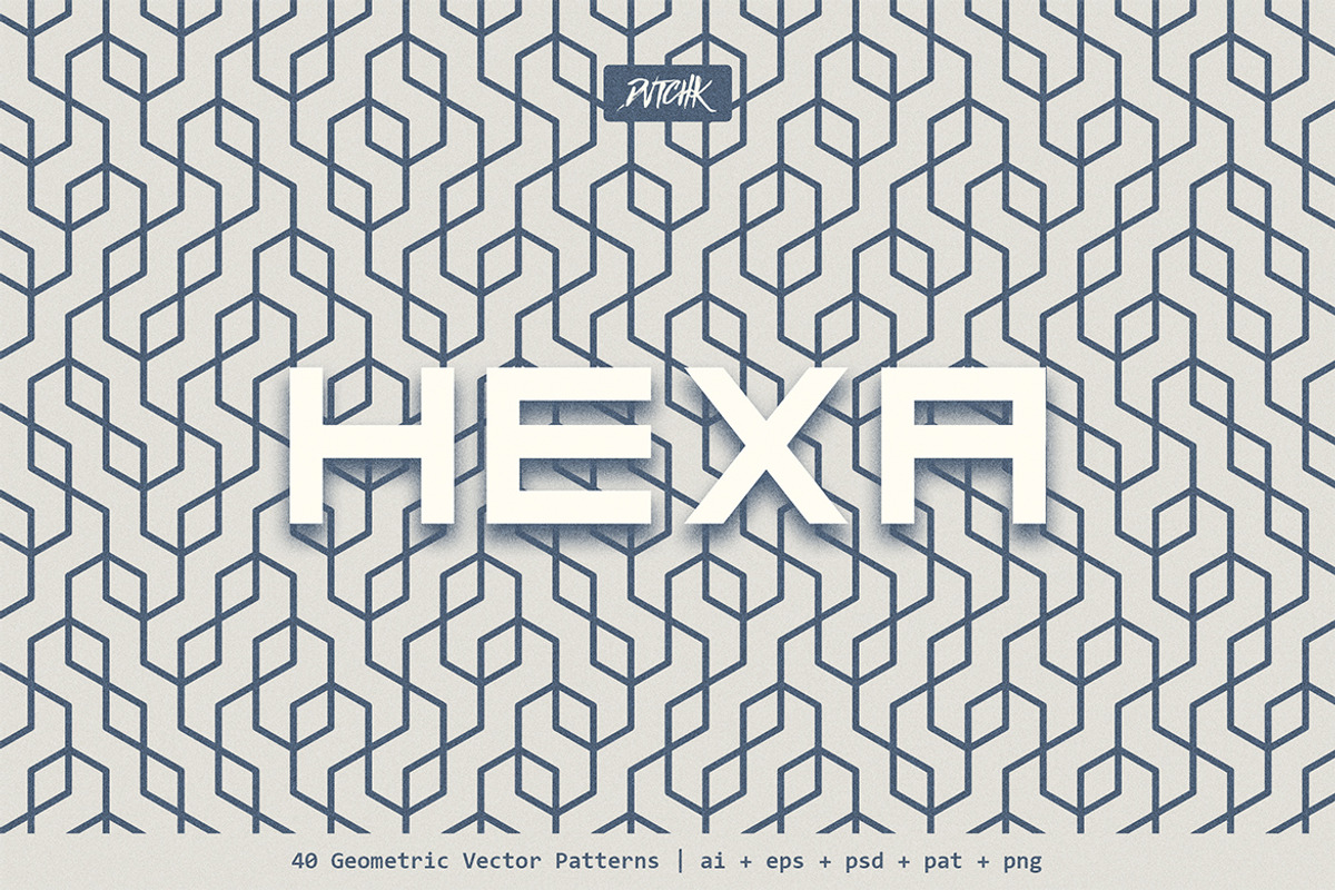 Hexa | Geometric Vector Patterns, a Pattern Graphic by dvtchk
