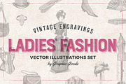 Ladies' Fashion Engravings, an Illustration by Graphic Goods (Thumbnail 1 of 9)