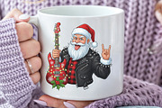 Vintage Rock & Roll Christmas Santa, an Illustration by Black Bird Studio (Thumbnail 3 of 4)