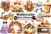 Retro Fall Png Fall Halloween, an Illustration by Black Bird Studio (Thumbnail 1 of 6)
