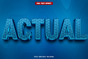 Actual 3D editable text effect, a Layer Style Add-On by Hello Muh