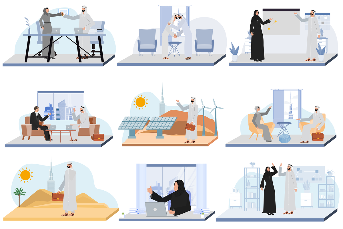 Arab Business People animation, a Templates & Theme by lottie pro (Photo 3 of 11)
