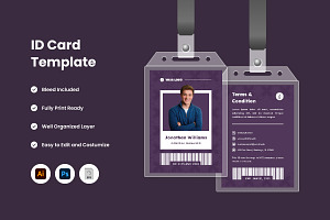 2 Set ID Card Template Design V4