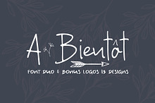 A Bientot | Font Duo with Bonus Logo