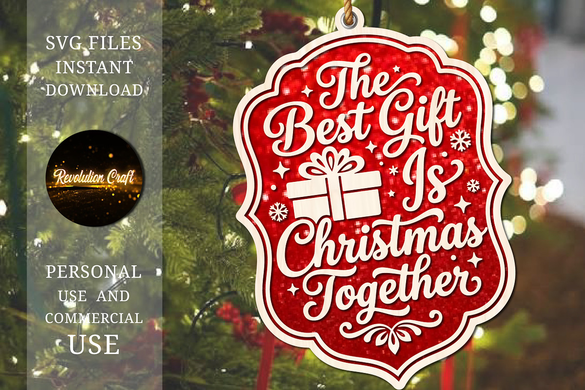 The Best Gift Is Christmas Together, an Object Graphic by OK Design (Photo 3 of 3)