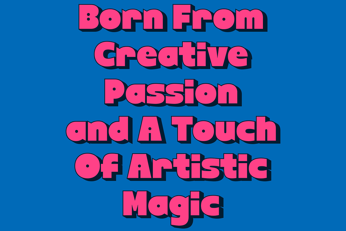 Heilo - Playful Vintage Extrude, a Sans Serif Font by Fateh.Lab (Photo 7 of 17)