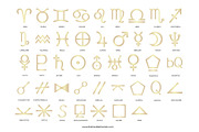 143 Gold Astrology PNG Symbols, an Object Graphic by The Brand Alchemists (Thumbnail 4 of 9)