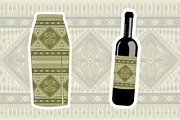 Green Olive Geometric Ethnic pattern, a Pattern Graphic by ThaiByGaew (Thumbnail 4 of 5)