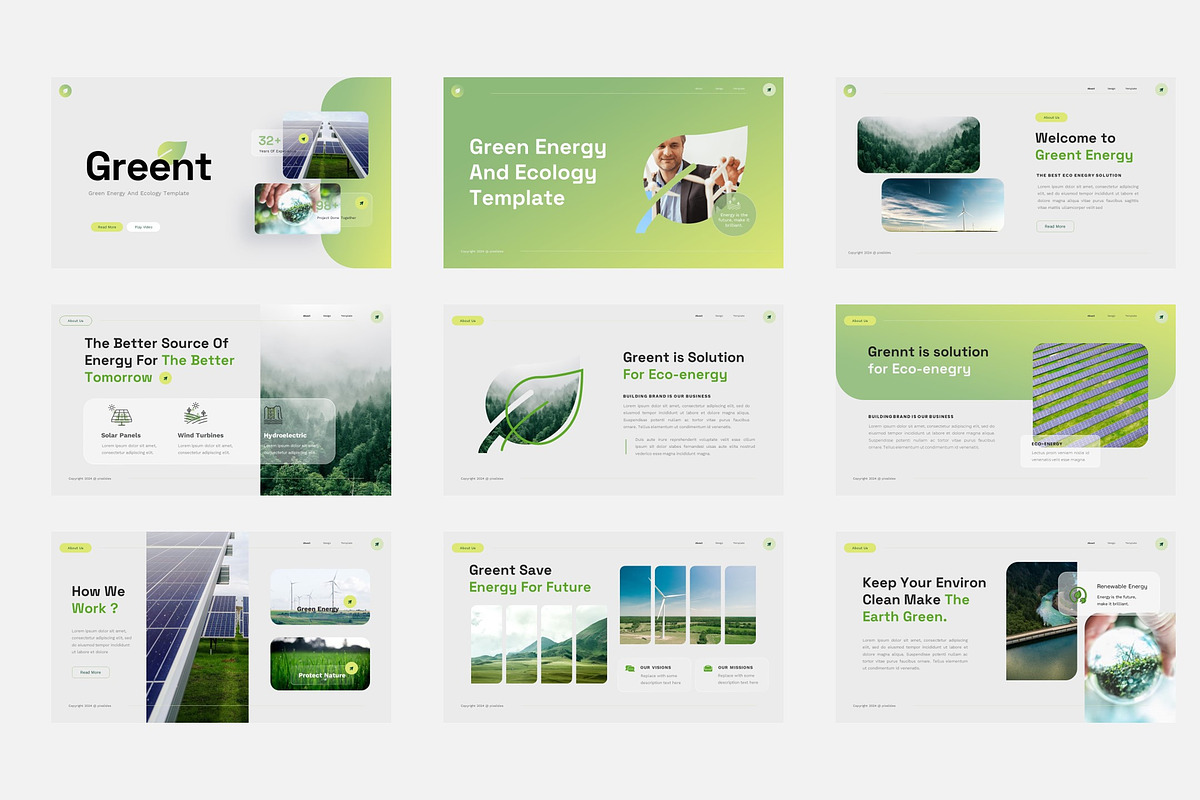 Green Energy and Ecology PowerPoint, a Presentation Template by Pixslides (Photo 2 of 5)
