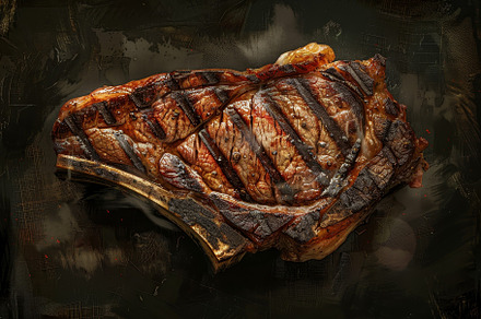 A piece of meat sizzling on a black, a Photo by Iftikhar Alam