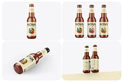 Glass Bottle Mockup Set, a Packaging Mockup by Mockups Planet (Thumbnail 1 of 5)