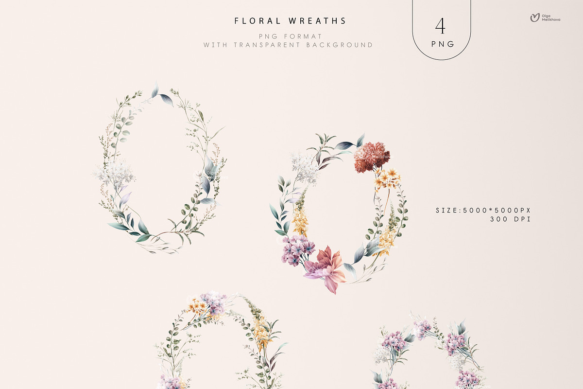 CARAMEL - watercolor flowers, an Illustration by ollalya (Photo 8 of 15)
