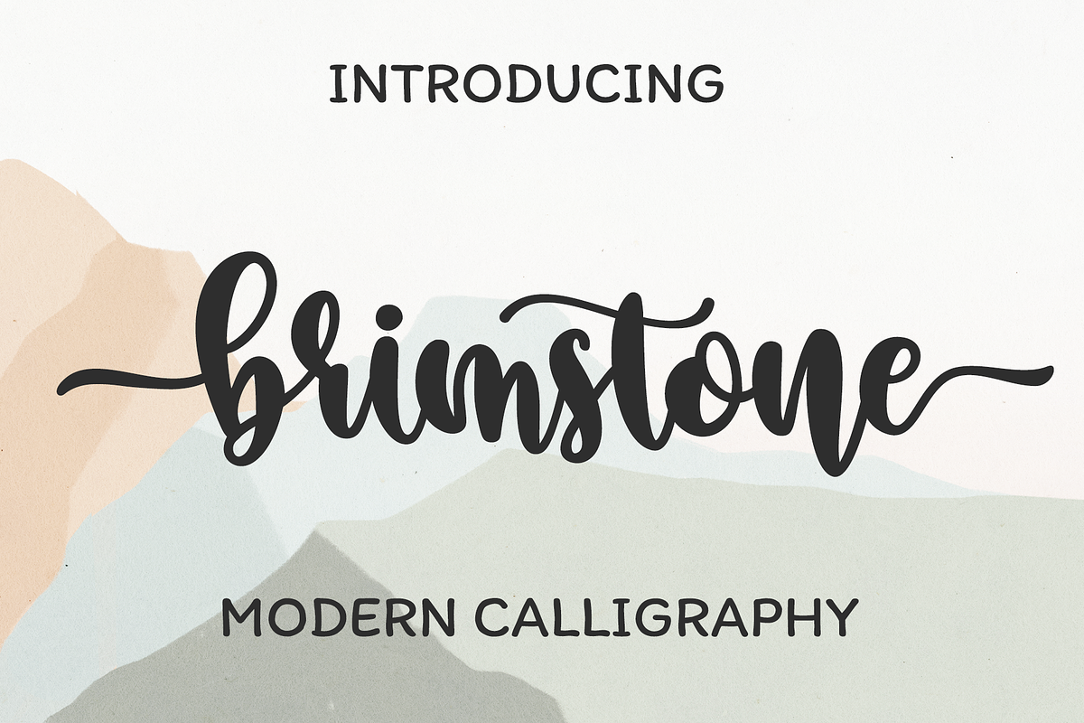 Brimstone | Modern Script Font, a Script Font by BearyType Studio (Photo 1 of 9)