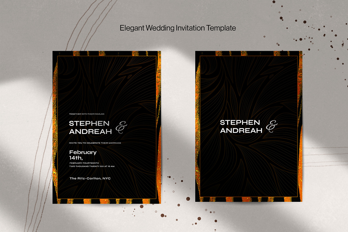 Tiger Stripe Wedding Invitation, an Invitation Template by InvitingStorys (Photo 2 of 4)
