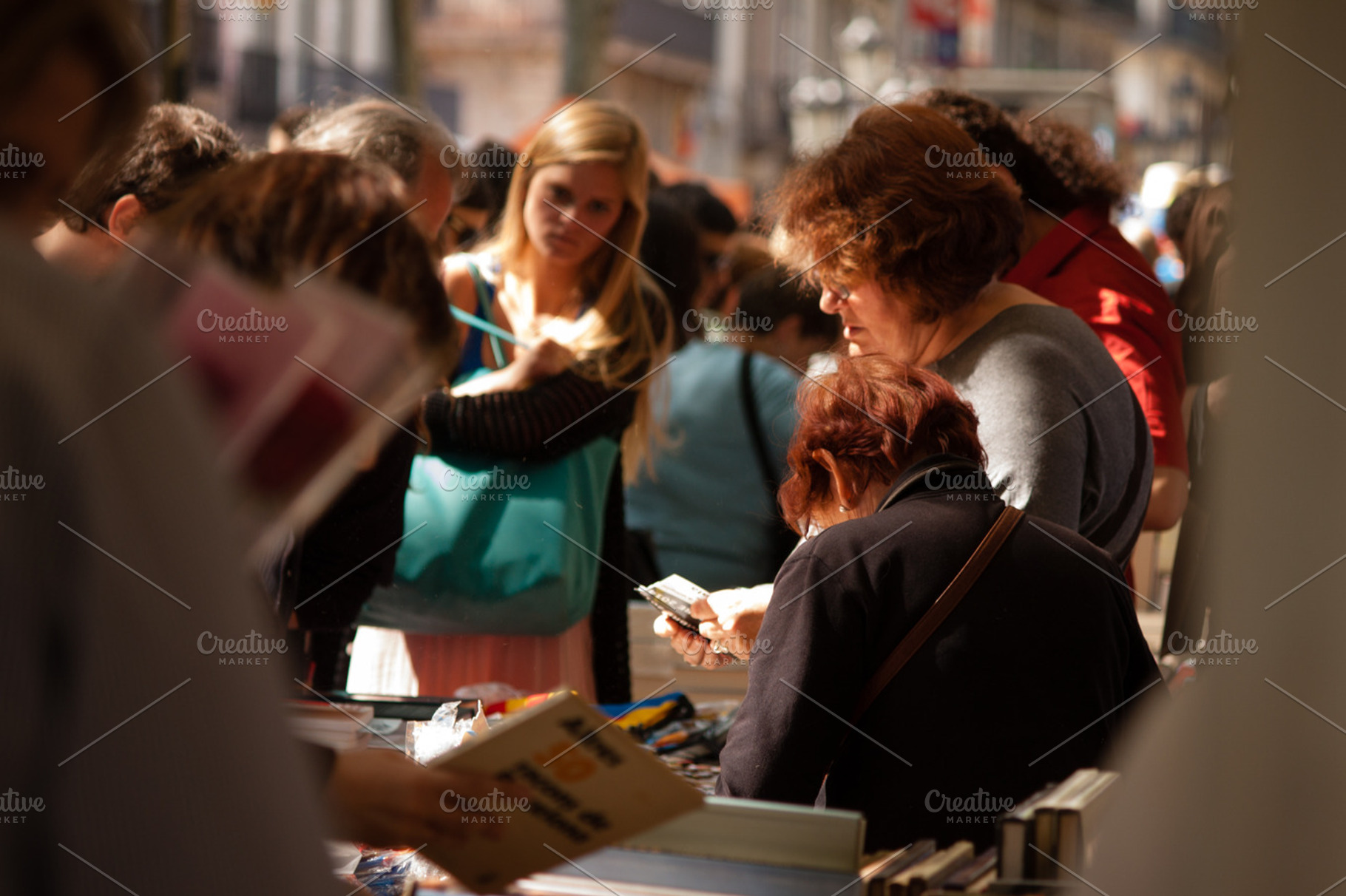 Sant jordi stock photo containing people and market