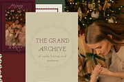 Vintage Christmas Cards & Frames, a Background Graphic by Laras Wonderland (Thumbnail 2 of 12)