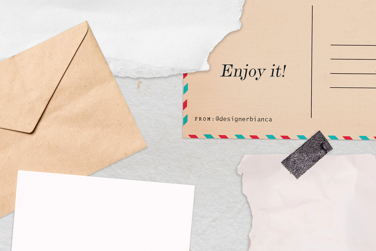30 Paper Elements for Collages, an Object Graphic by designerbianca (Photo 5 of 5)