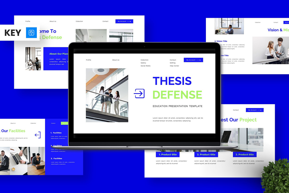 Thesis Defense - Education Keynote, a Presentation Template by Deepslide Studio (Photo 1 of 6)