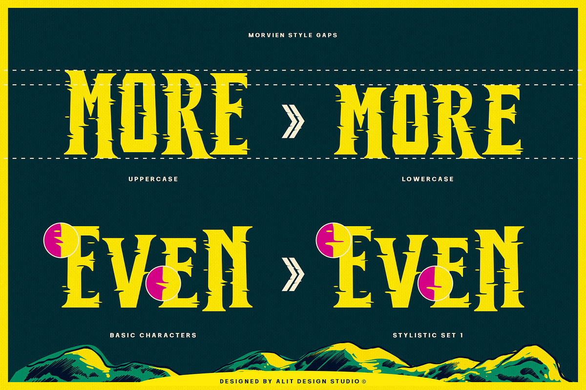 Morvien Typeface, a Serif Font by alit design (Photo 2 of 20)