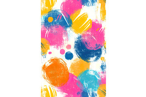 Colorful abstract art with bold, an Illustration by Lermont51