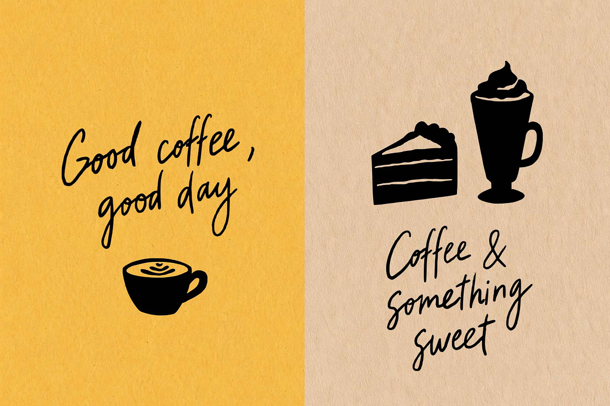 Coffee & Bakery Hand Drawn Clipart, a Food Illustration by Irina Ostapenko (Photo 7 of 10)