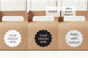 Favor Box / Sticker Mockup Bundle