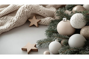 Elegant Christmas Decor with Neutral, a Holiday Photo by tilialucida