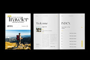 Travel Magazine Layout Template, a Magazine Template by Spark_Creative (Thumbnail 4 of 10)