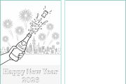 Winter Holidays Xmas Coloring Pages, a Seasonal Illustration by Nuvame Arts & Designs (Thumbnail 19 of 19)