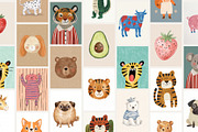 Kids Art Prints 100 Bundle, a Background Graphic by Tomasz Ganclerz (Thumbnail 6 of 8)