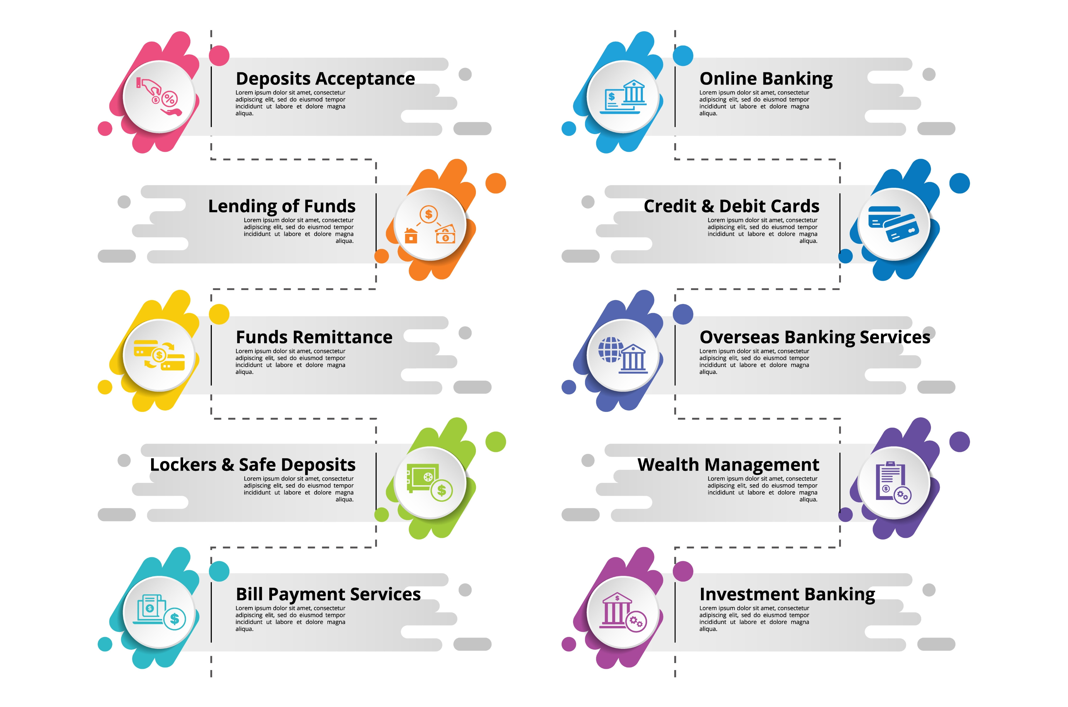 Infographics with Banking Operation, an Object Illustration by ...