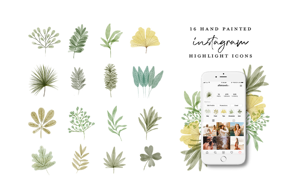 64 instagram highlight icon bundle, an Illustration by beatriceviyiwi (Photo 4 of 5)