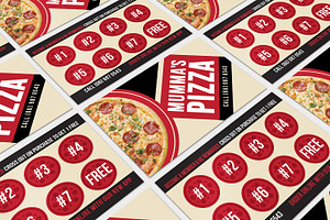 Pizza Restaurant Loyalty Card