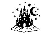 Fantasy Castle Cloud Moon Bundle, an Object Illustration by Gaye Art (Thumbnail 24 of 30)