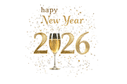 Happy New Year 2026 Celebration, a Seasonal Illustration by Creative design (Thumbnail 3 of 7)