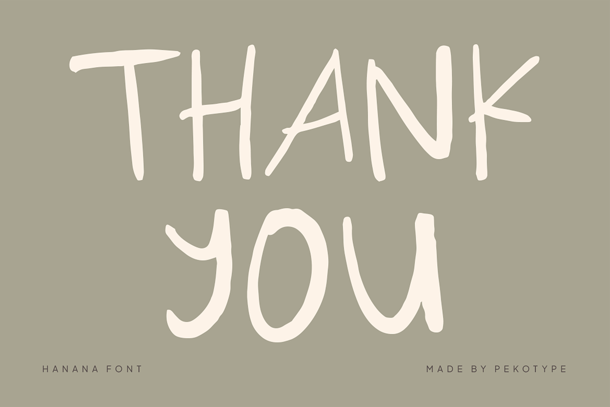 Hanana - Handwriting Font, a Handwritten Font by Pekotype (Photo 15 of 15)