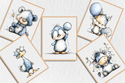 Quirky Happy New Year Animal Clipart, a Seasonal Illustration by Rose Art (Thumbnail 7 of 7)