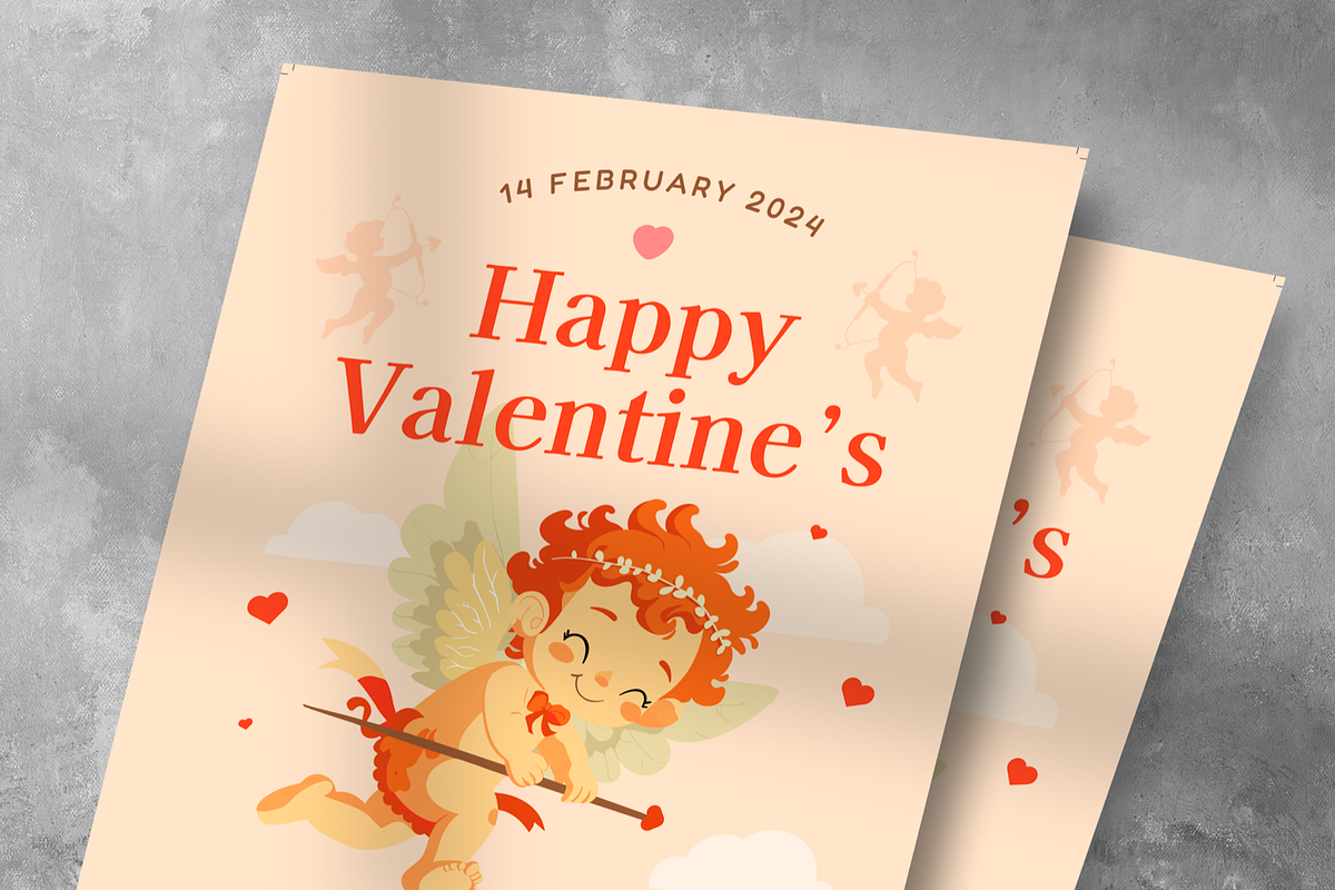 Happy Cupid Valentine Flyer, a Flyer Template by Annora Studio (Photo 4 of 4)