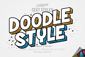 Doodle Text Style