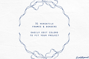 Coquette ribbons and bows frames, a Shape Add-On by Palette Pursuit (Thumbnail 4 of 5)