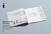 Square Catalog Mockup Kit by  in Products