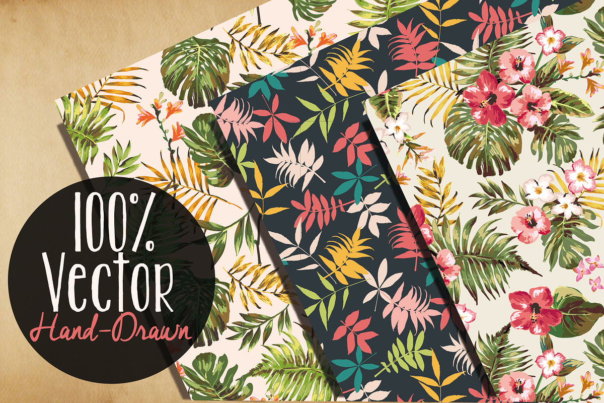 Seamless tropical patterns Vol.1 preview 4