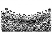 60 Daisy Flower Field Silhouette, a Seasonal Illustration by Amazin_art (Thumbnail 5 of 36)