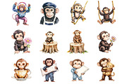 Monkey Clipart, an Illustration by Design Market (Thumbnail 2 of 3)