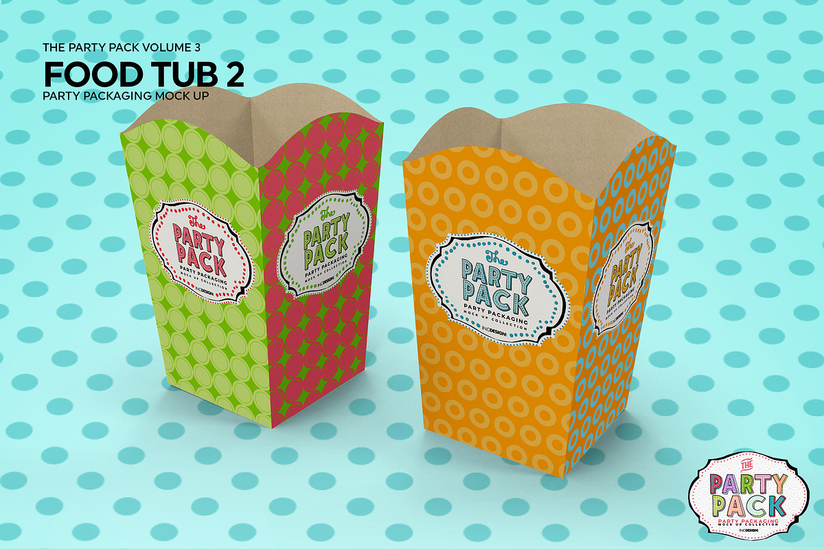 Vol.3 Party Packaging MockUps, a Packaging Mockup by INCDesign (Photo 4 of 18)