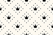 4 Monochrome Crown Patterns, a Pattern Graphic by Simple Patterns (Thumbnail 4 of 5)