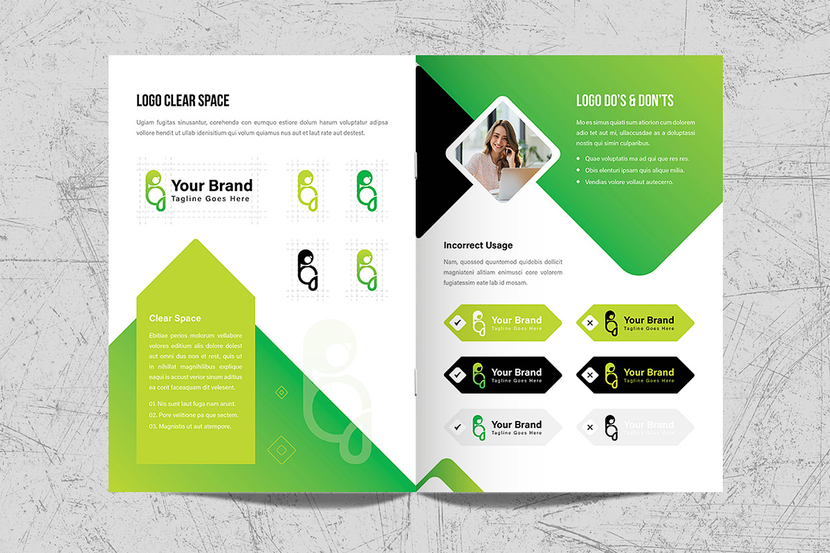 Brand Guidelines Template Design, a Brochure Template by White Graphic (Photo 5 of 11)