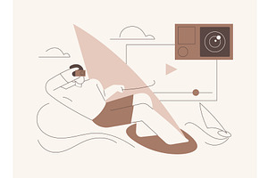 Action camera filming isolated, a Person Illustration by Visual Generation